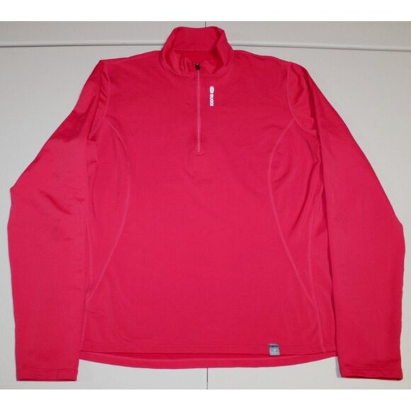 Womens Sugoi Long Sleeve 1/2 Zip Biking Cycling Pullover Jersey Top 2XL XXL Red - Picture 1 of 6
